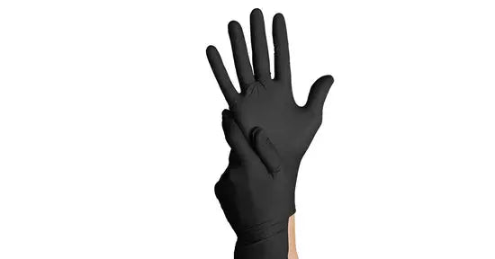 TouchFlex Black Nitrile Gloves – Powder-Free Disposable Examination Gloves, Latex-Free Thermal Factory